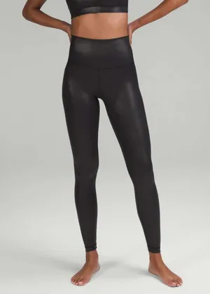 Lululemon Align high Rise Pant 28"- Shine (Radiate Foil Print Black) thumbnail 1