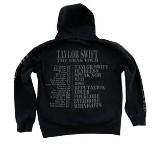 Taylor Swift Black Eras Tour Photo Grid Hoodie Size M thumbnail 3