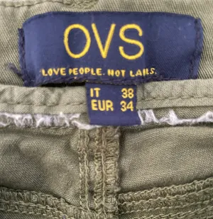 OVS High Waisted Mom Shorts Green Size 2 thumbnail 3