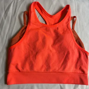 JoyLab Neon Orange High-Neck Racerback Sports Bralette thumbnail 4