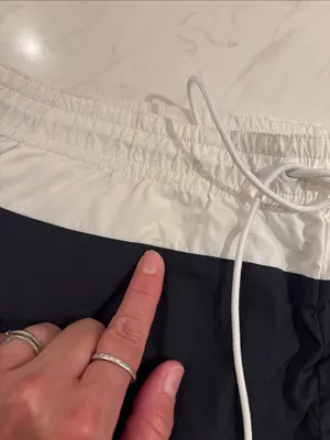 J.Crew White Swim/Active Shorts with Black Stripe thumbnail 5