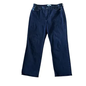 Abercrombie & Fitch Black Faux Leather Waist Jeans: ‘90s Relaxed Jean High Rise thumbnail 4