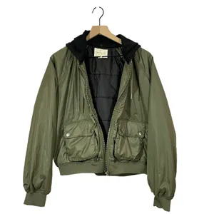 Aeropostale Hooded Bomber Jacket - Green - Large thumbnail 8
