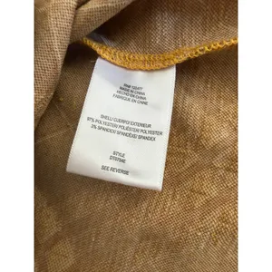 dRA Los Angeles Yellow White Chevron Lattice Midi Dress Pockets Womens M‎ thumbnail 3