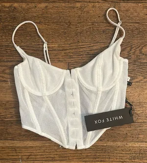 NWT White Fox Unapologetic Bustier size Small thumbnail 1