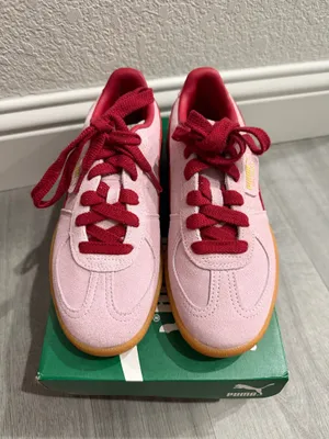 Puma Palermo Rose Mauve Dark Crimson Pink Suede Sneakers thumbnail 2