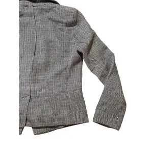 Free People Chess Blazer Garnet Linen‎ Long Sleeve Single Button Closure Small thumbnail 10