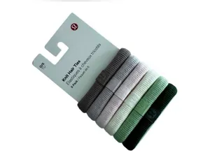 Lululemon Knit Hair Ties 6 Pack Ashen Rose/Porcelain Pink/Pink Pearl/Coconut thumbnail 9