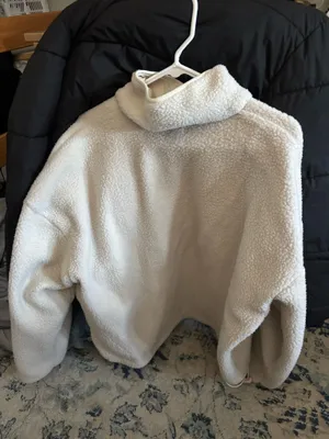 White fleece quarter thumbnail 3