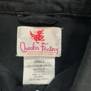Vintage Y2K Quacker Factory Black Denim Jacket‎ White Poodle Embroidered Dog thumbnail 8