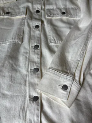 Parke x Target Cream Workwear Denim Shacket thumbnail 5