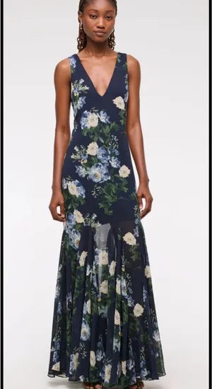 Abercrombie godet maxi dress thumbnail 2
