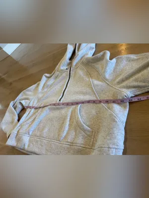 Lululemon Scuba Oversized Half-Zip Hoodie Plush light gray silver medium / Large thumbnail 9
