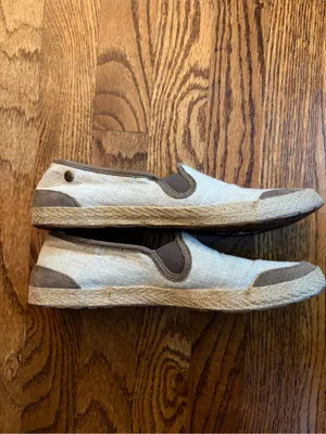 UGG Australia Taupe Linen Espadrille Slip-On Flats Loafers 7.5 thumbnail 7