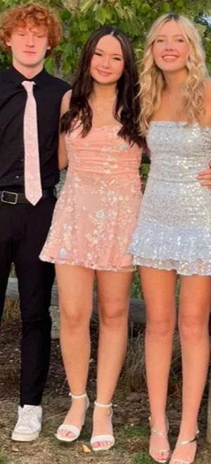 Pink Sparkly Windsor Homecoming Dress thumbnail 1