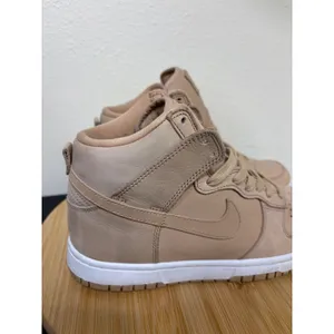 Nike Dunk High Women 8 Vachetta Tan Leather DX2044-201 Sneakers Neutral‎ thumbnail 2