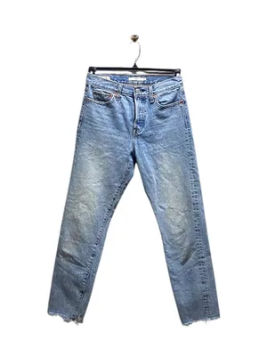 Levi’s Premium Denim Wedgie Jeans Blue Size 26 Straight Leg Minimalist Preppy thumbnail 2