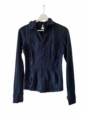 Lululemon Hooded Define Jacket Nulu True Navy Size 6 thumbnail 2