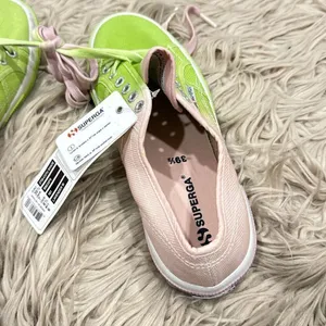 NWT Superga pink and green sneakers size 8.5 thumbnail 9