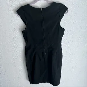 Free People Lia Denim Bodycon Dress Black Sz Small Western Coastal Cowgirl thumbnail 5