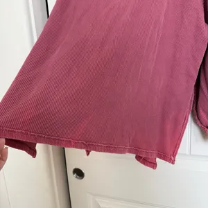 Free People Asher Thermal Oversized Shirt Stolen Kiss Maroon Red thumbnail 5