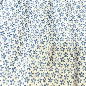 Reformation Dawson Crop‎ Top M Blue Floral Puff Sleeve Off Shoulder Cottagecore thumbnail 3