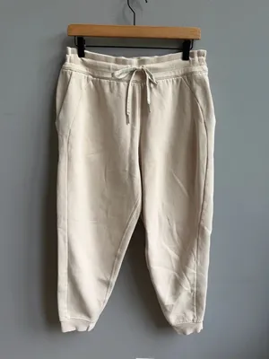 Lululemon Scuba High-Rise Jogger Fleece 28" White Opal Size 10 Off White Sweats thumbnail 4