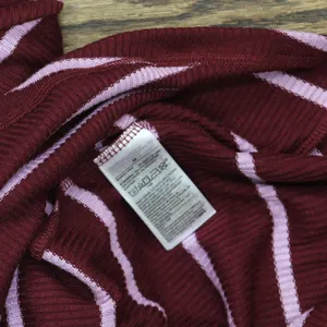 NWT GAP Womens Henley Dorm Long-Sleeve Sleepshirt G1086XDLMA Red Striped M thumbnail 6