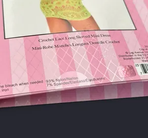 Leg Avenue Neon Yellow Lace Swim Cover-Up Or Lingerie thumbnail 9