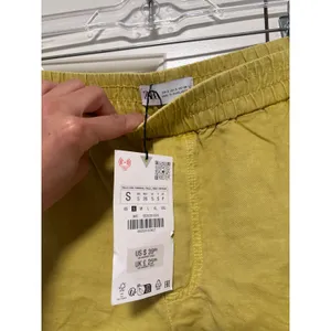 Zara Women's Olive Green High Rise Elastic Waist Shorts Size S NWT thumbnail 7