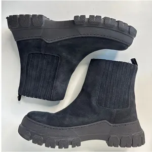 Boemos Suede Platform Chelsea Boots Lug Sole Italy size 37 thumbnail 9