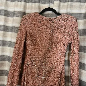 Love‎ & Lemonade Pink Sequin Dress Size Large thumbnail 3