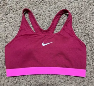 Nike Women's Pink Sports Bra thumbnail 1