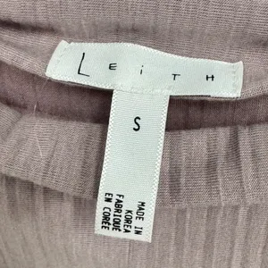 Leith Mauve Pleated Mock Neck‎ Sleeveless Shift Mini Dress Purple Women's Small thumbnail 6