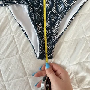 Blue‎ White Womens Snake Print Swimsuit Bikini Bottom Summer Beach Resortwear thumbnail 3