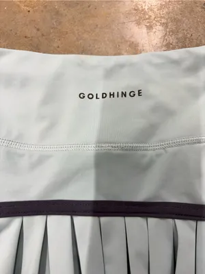 Goldhinge Light Blue Pleated Tennis Skirt Skort Built-in Shorts Womens Medium thumbnail 3