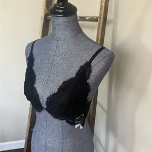 Free People NWT You're So Great Underwire Bra in Black thumbnail 7