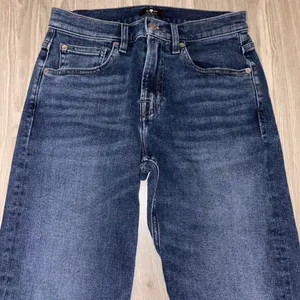 7 For All Mankind Jeans Dark Denim Straight Jeans thumbnail 4
