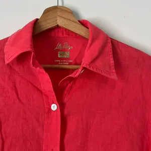 Stevey Relaxed Button Down Linen Shirt XXS OVERSIZED thumbnail 3
