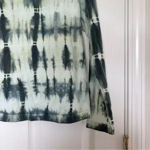 Green Tie Die Long Sleeve Tee Shirt Size Extra Large thumbnail 4