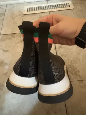 Loeffler Randall Scout Knit Sock Sneakers in Sparkly Black thumbnail 6