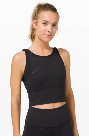 Lululemon Power‎ Pivot Tank Special Edition Black Embossed Everlux Size 8 EUC thumbnail 1