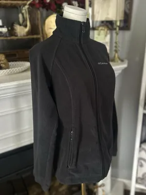 Columbia Benton Fleece Full Zip Up Jacket Women’s Size Small, Gray Color thumbnail 7