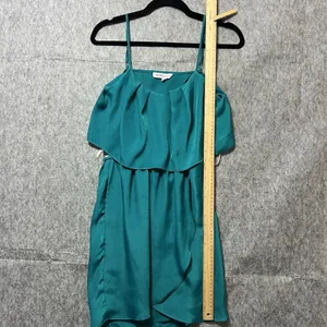 BCBGeneration Teal‎ Popover Tulip Mini Dress XS Sleeveless thumbnail 4