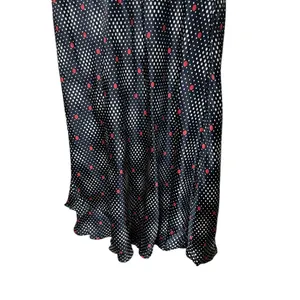 Salaam Black Red Polka Dot Maxi Skirt Size Small‎ thumbnail 4