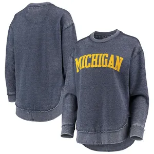 Pressbox Michigan Wolverines Vintage Wash Pullover Oversized Sweatshirt M thumbnail 1