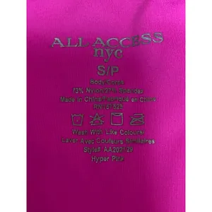 All Access Pink Racerback Cropped Top Leggings Yoga Athletic Two Piece Set Sz S thumbnail 6