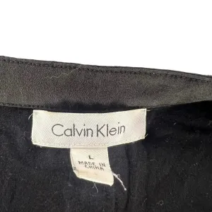 Calvin‎ Klein Women's Large Sleeveless Button-Up Top Black Casual Semi-Formal thumbnail 2