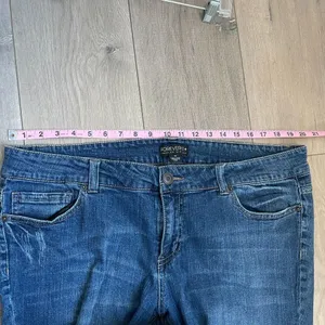 Forever 21 blue denim skinny jeans distressed thumbnail 5