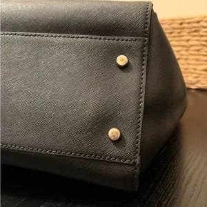 Kate Spade Simple Structured Black Tote Bag with Strap & Handles thumbnail 7